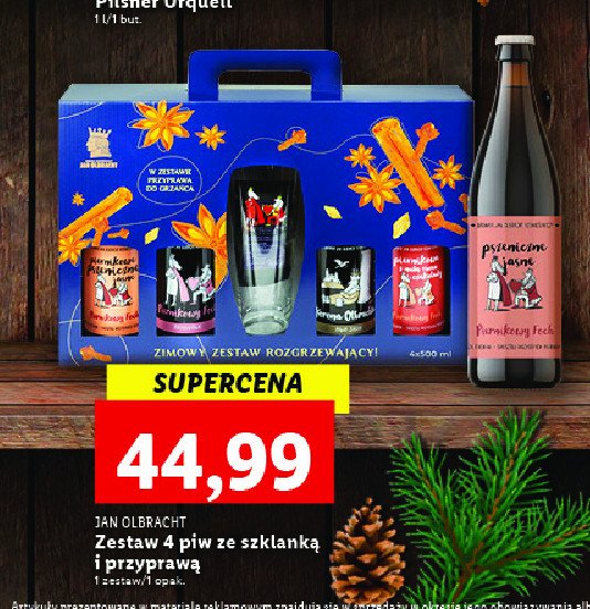 Zestaw piw piernikowych + przyprawa do grzańca Jan olbracht promocja
