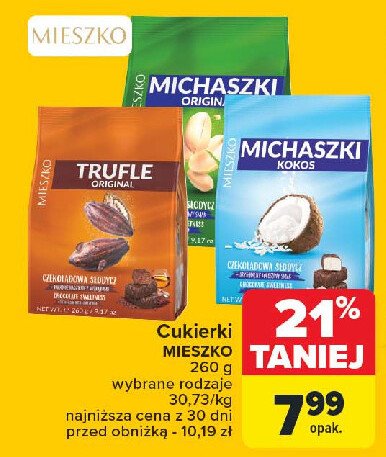 Cukierki kokosowe Mieszko michaszki promocja