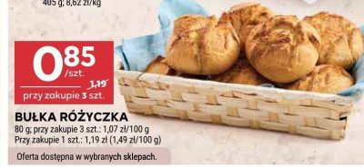 Bułka różyczka promocja w Stokrotka