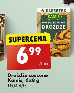 Drozdże suszone Kamis promocja w Biedronka