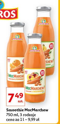 Sok marchew & pomarańcza Andros mocmarchew promocje