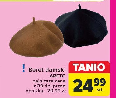 Beret damski Areto promocja