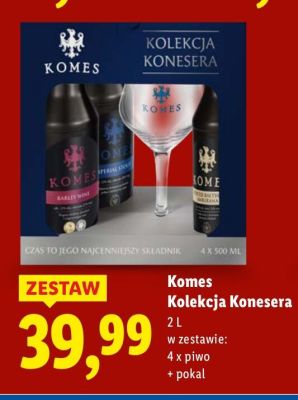 Piwo Komes Kolekcja Konesera promocja w Lidl