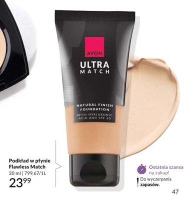 Podkład Ultra Match Natural Finish Foundation Avon promocja w AVON