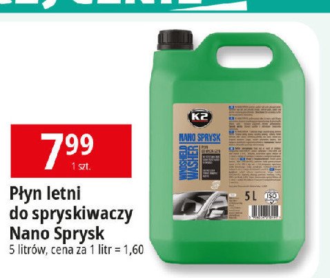 Letni p艂yn do spryskiwaczy K2 NANO SPRYSK promocja