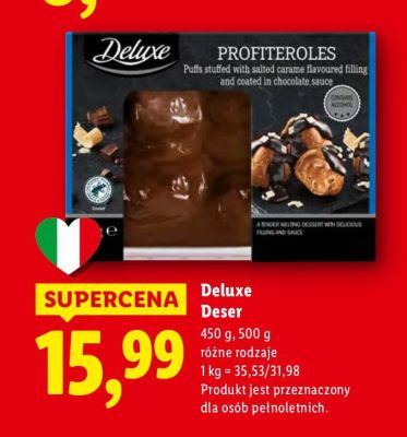 Deser Deluxe Profiteroles promocja w Lidl