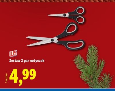 Zestaw 2 par nożyczek promocja w Lidl