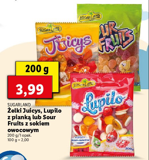 Żelki lupilo Sugar land promocja