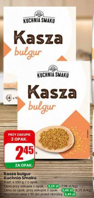 Kasza bułgur  promocja w Dino