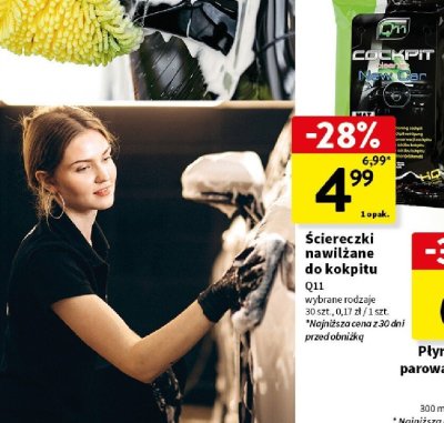 Ściereczki nawilżane do kokpitu Q11 promocja w Intermarche