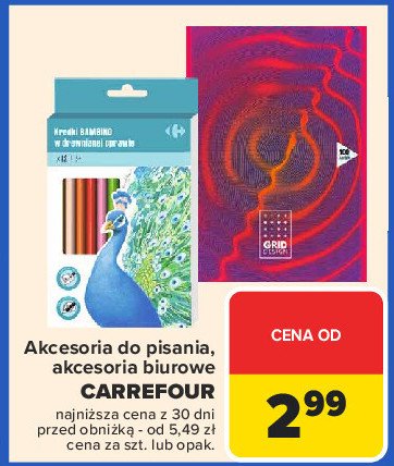 Kredki bambino w drewnianej oprawie Carrefour promocja w Carrefour Market