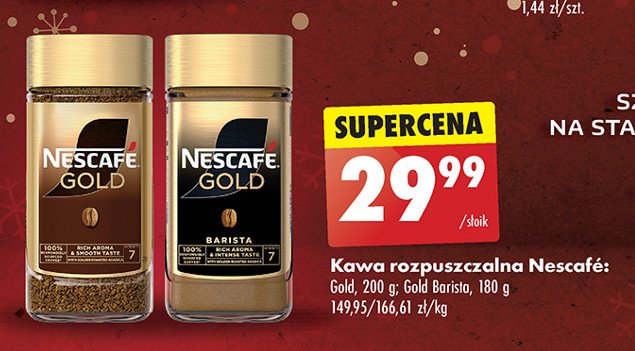 Kawa barista Nescafe gold promocja w Biedronka