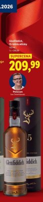 Whisky Glenfiddich, 15-letnia 700 ml promocja w Lidl