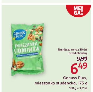 Mieszanka studencka Genuss plus promocja