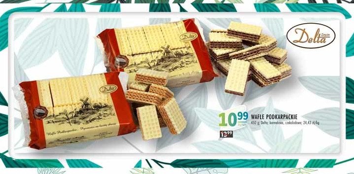 Wafle podkarpackie karmelowe Delta bis promocja