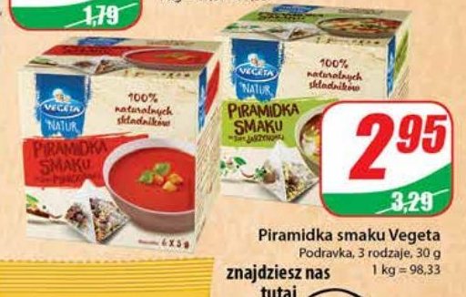 Piramidka smaku do zupy jarzynowej Vegeta natur promocje