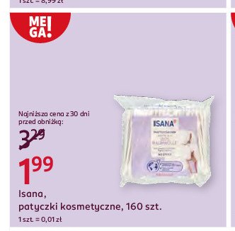 Patyczki kosmetyczne Isana promocja w Rossmann