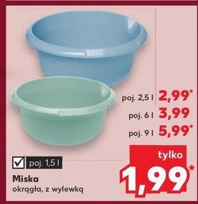 Miska okr膮g艂a 6 l promocja