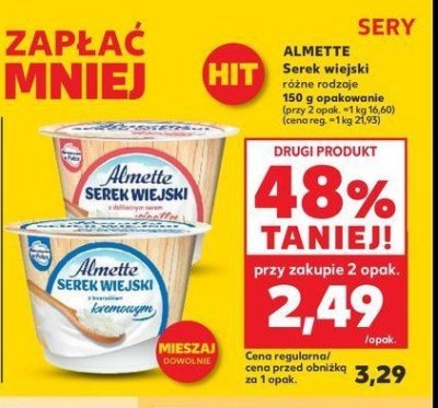 Serek wiejski z twro偶kiem kremowym Hochland almette promocja