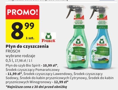 Płyn do czyszczenia FROSCH wybrane rodzaje 0,5 l promocja w Intermarche
