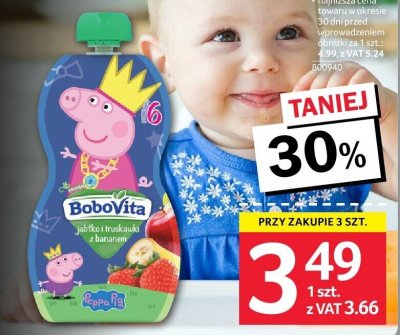 Mus owocowy Bobovita 100 g promocja w Selgros