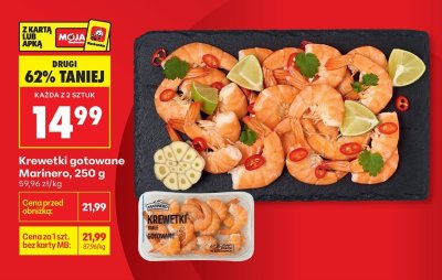 Krewetki gotowane Marinero promocja w Biedronka