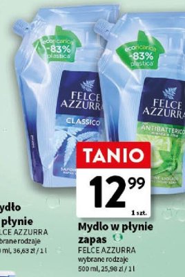 Mydło w płynie zapas Felce Azzurra promocja w Intermarche