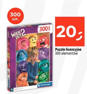 Puzzle licencyjne Inside Out 2 300 elementów promocja w Dealz
