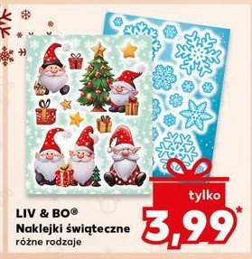 Naklejki świąteczne Liv & bo promocja w Kaufland