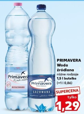 Woda źródlana różne rodzaje promocja w Kaufland