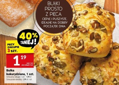 Bułka kukurydziana, 1 szt. promocja w Twój Market