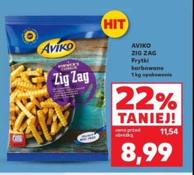 Frytki karbowane Aviko zig zag promocja