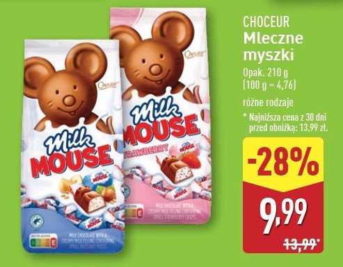 Mleczne myszki Choceur promocja