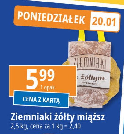 Ziemniaki z żółtym miąższem promocja