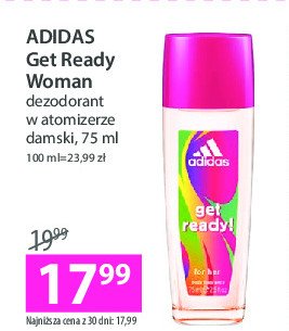 Dezodorant Adidas get ready! for her Adidas cosmetics promocja
