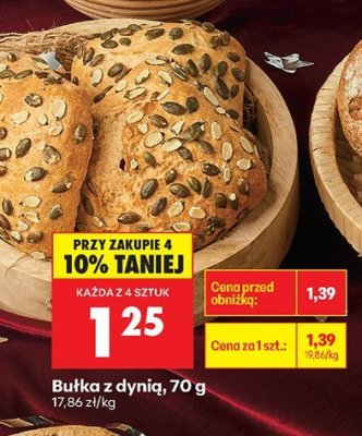 Bułka z dynią promocja w Biedronka