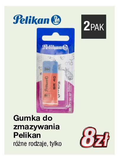 Gumka do ścierania br40 + ws30bl Pelikan promocja