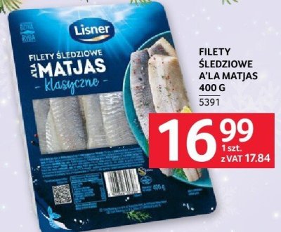Filety śledziowe a la Matjas Harmonijne 400g promocja w Selgros