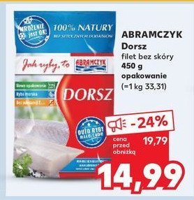 Dorsz filet bez skóry Abramczyk promocja