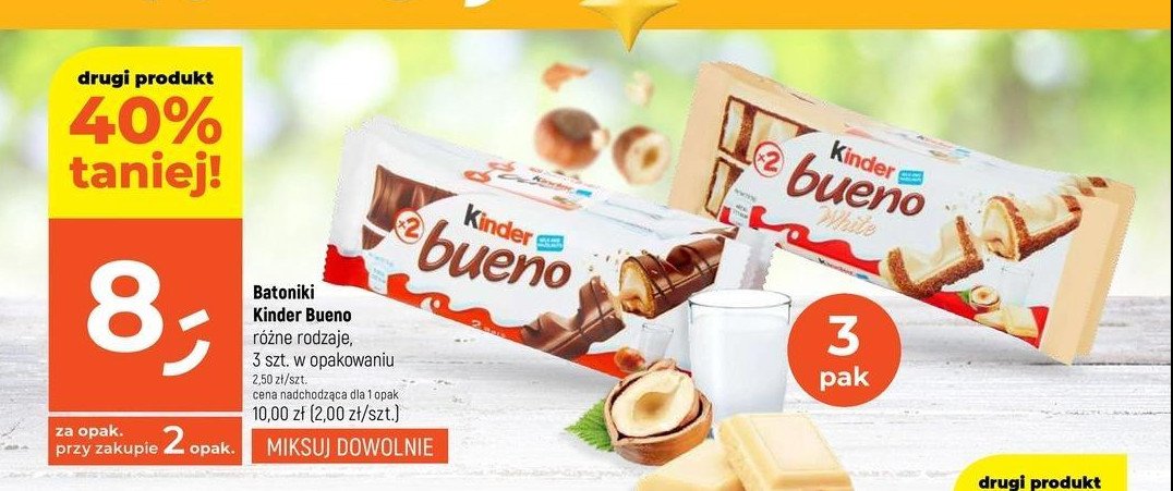 Baton Kinder Bueno white promocja