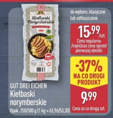 Kiełbaski norymberskie na grilla Grill and fun promocja w Aldi