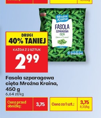 Fasola szparagowa cięta Mroźna Kraina promocja w Biedronka