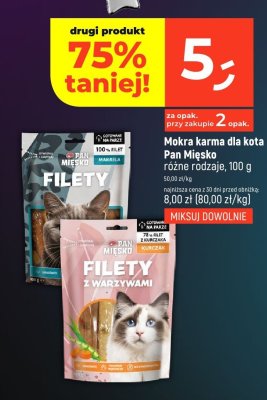 Mokra karma dla kota Pan Mięsko różne rodzaje, 100 g promocja w Dealz