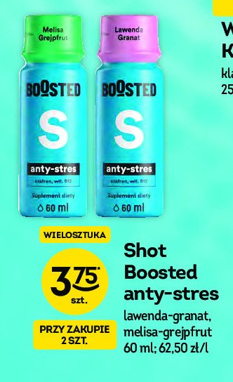 Shot anty-stres melisa-grapefruit Boosted promocja