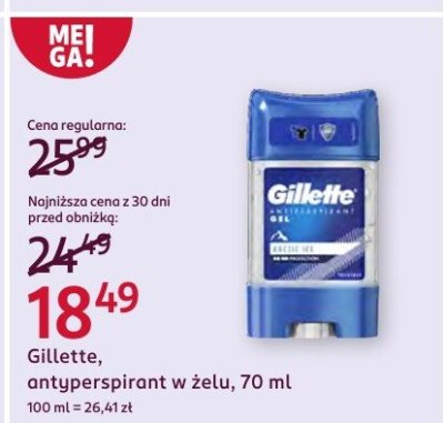Antyperspirant w żelu  promocja w Rossmann