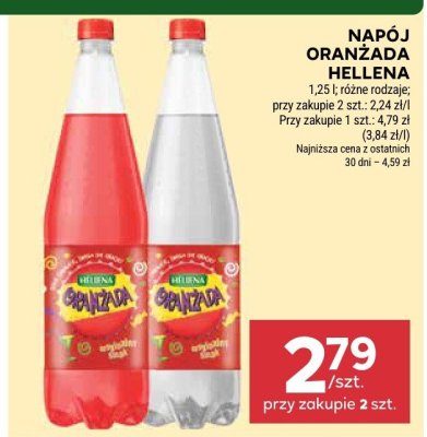 Napój oranżada Hellena promocja w Stokrotka