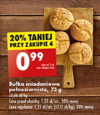 Bułka śniadaniowa pełnoziarnista promocja