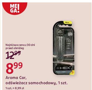 Odświeżacz powietrza black AROMA CAR HEX promocja