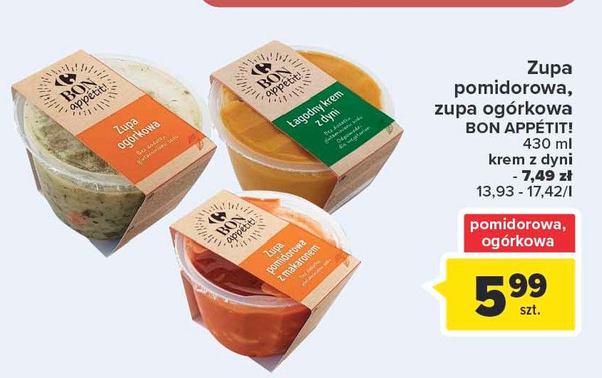 Zupa ogórkowa Carrefour bon appetit! promocja