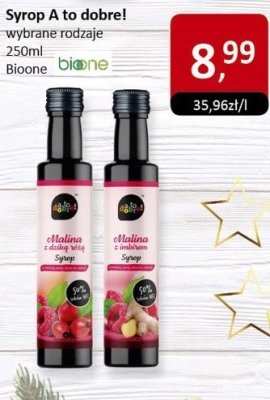 Syrop A to dobre! Bioone wybrane rodzaje 250ml promocja w Market Point